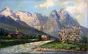 Albert Blaetter Wettersteingebirge oil painting on canvas